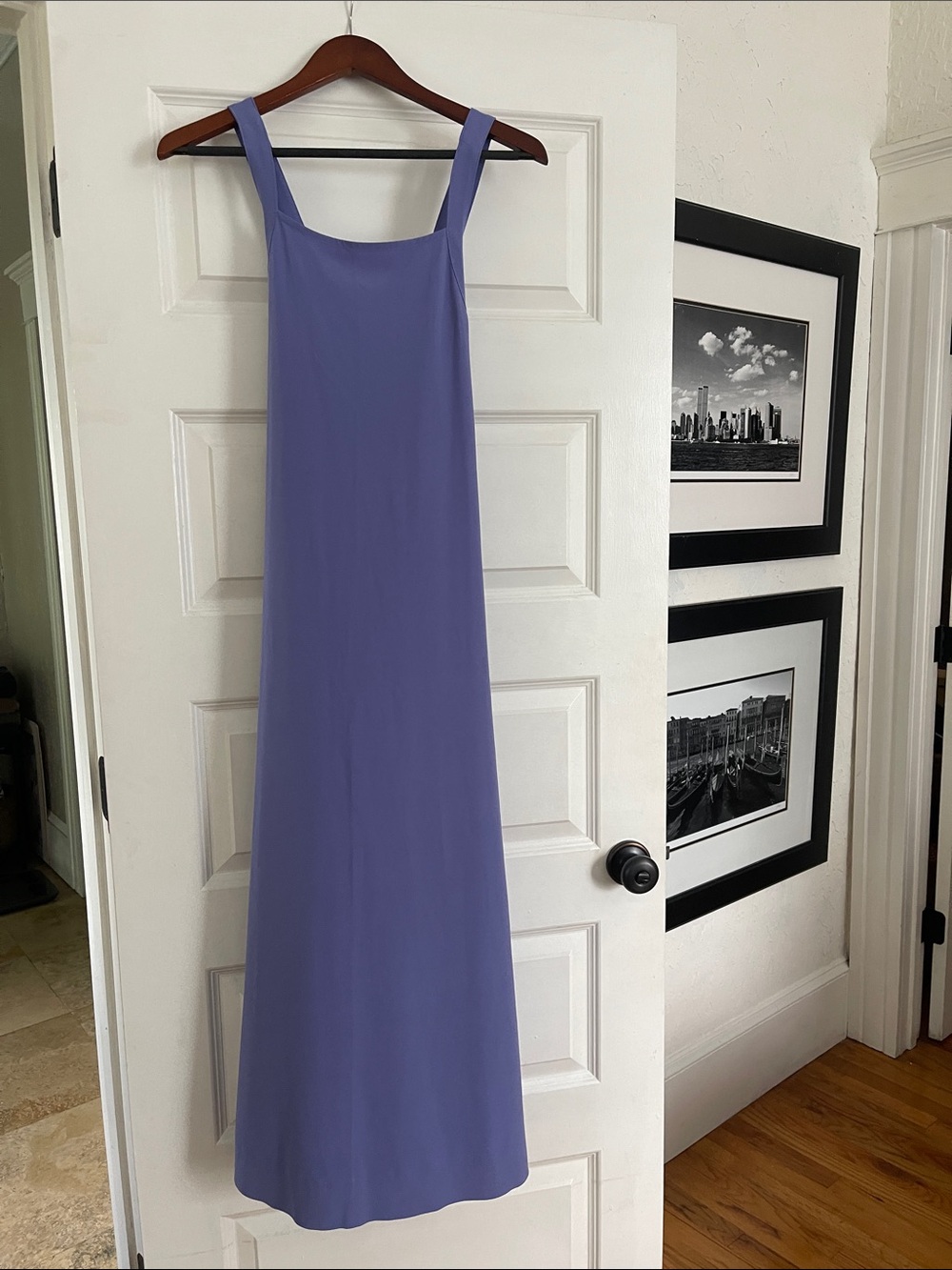 Athleta new Elegant Lavender Slip Dress with Square Neck